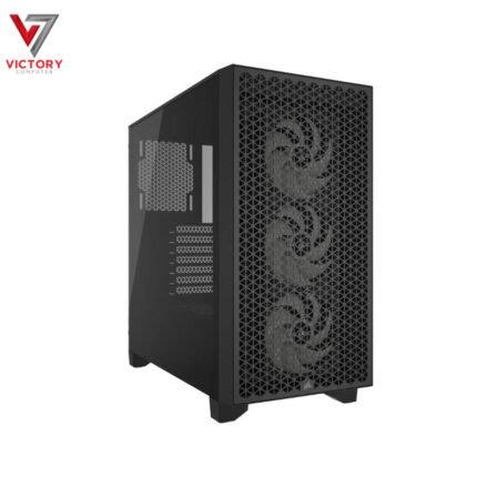 Corsair3000D 2 Fans Airflow Tower Case Black
