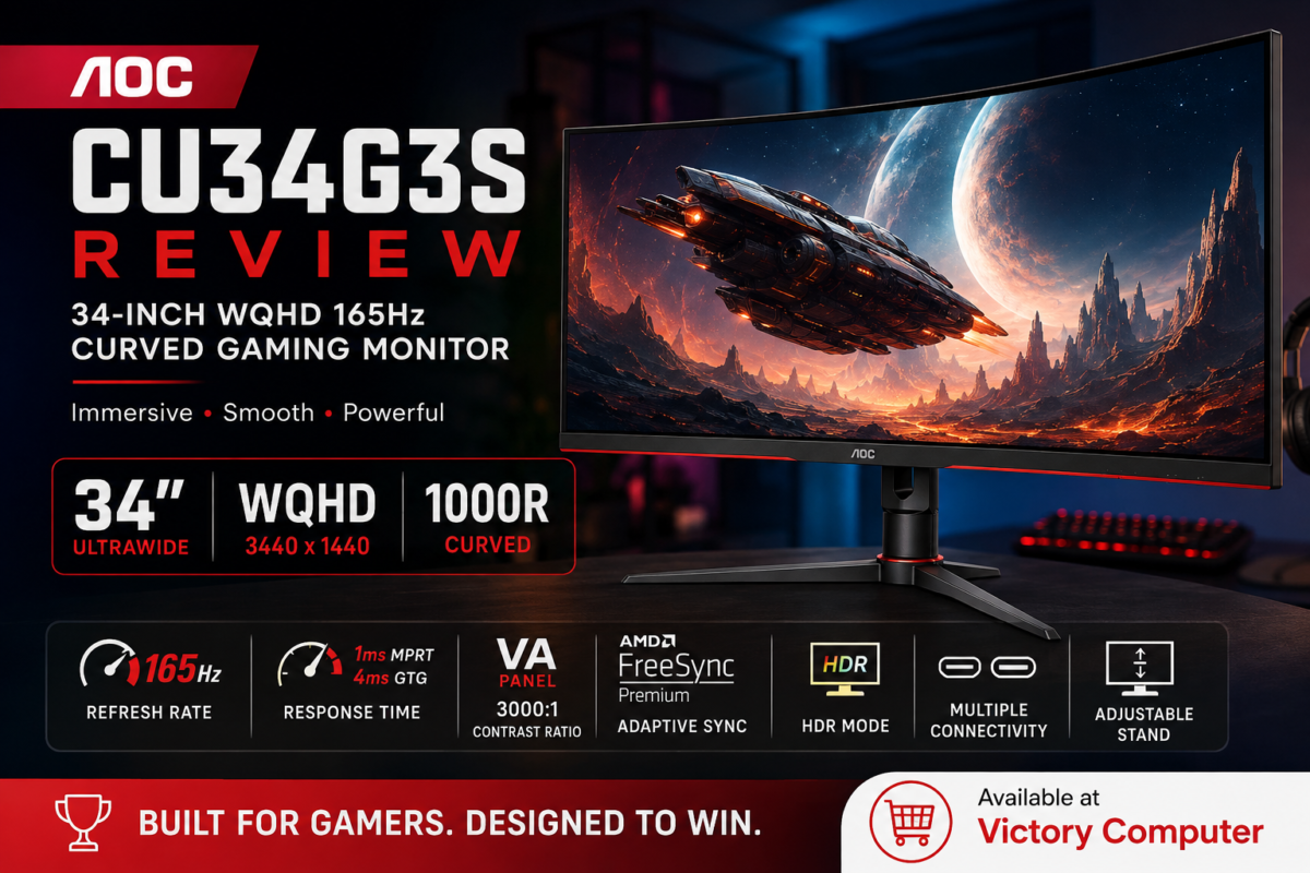 AOC CU34G3S review – 34-inch WQHD 165Hz curved ultrawide gaming monitor