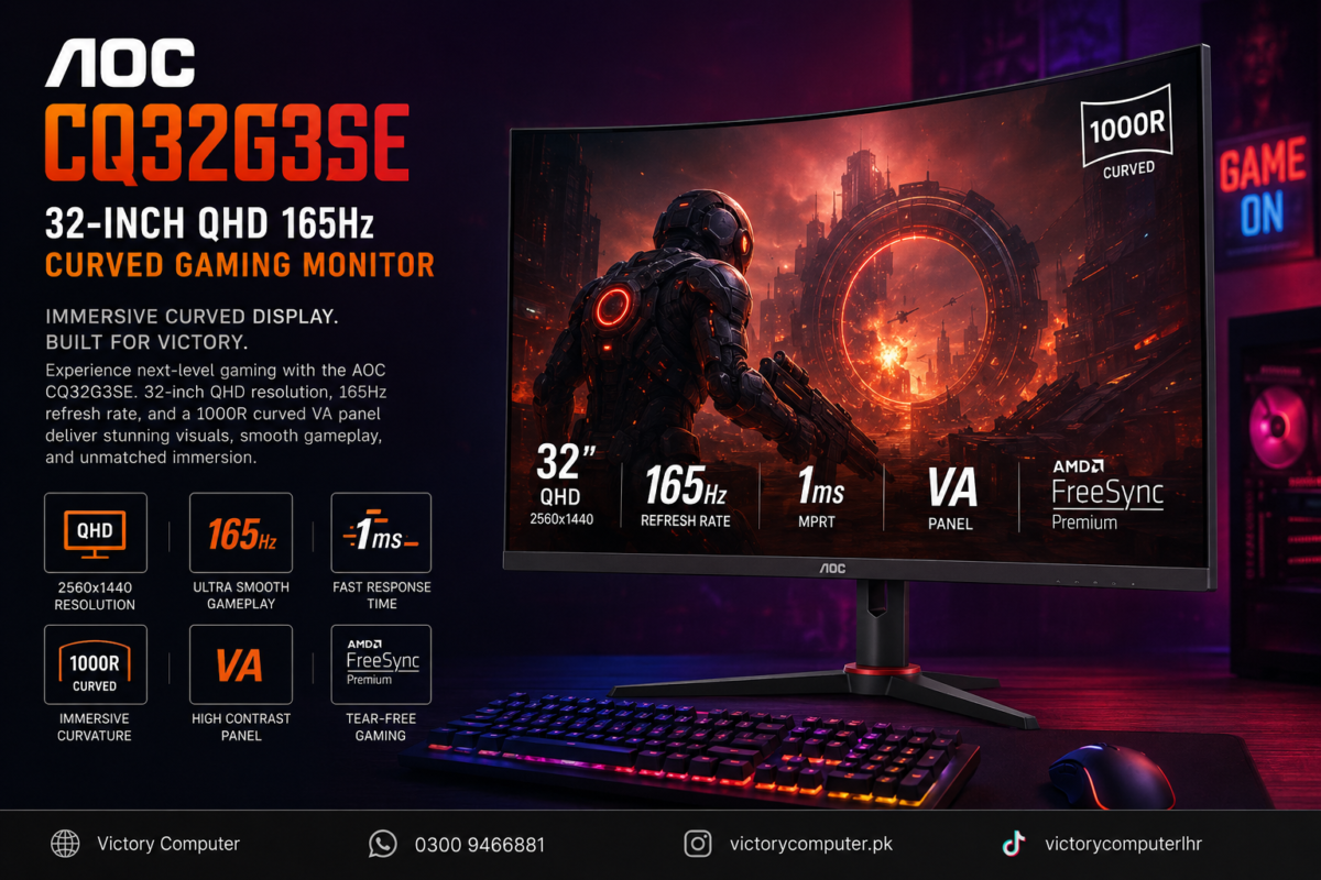 AOC CQ32G3SE 32-inch QHD 165Hz curved gaming monitor review