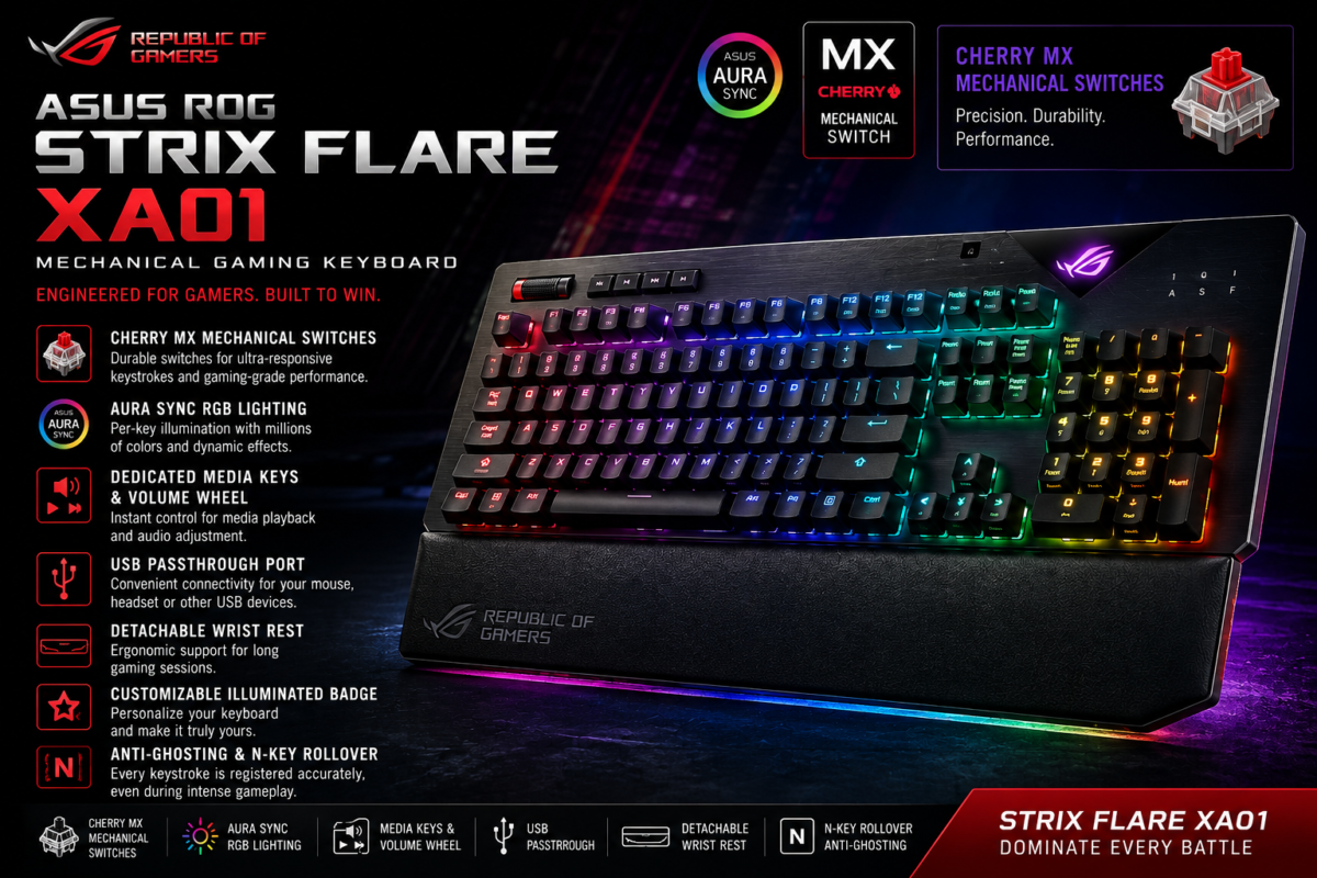 ASUS ROG Strix Flare XA01 Mechanical Gaming Keyboard
