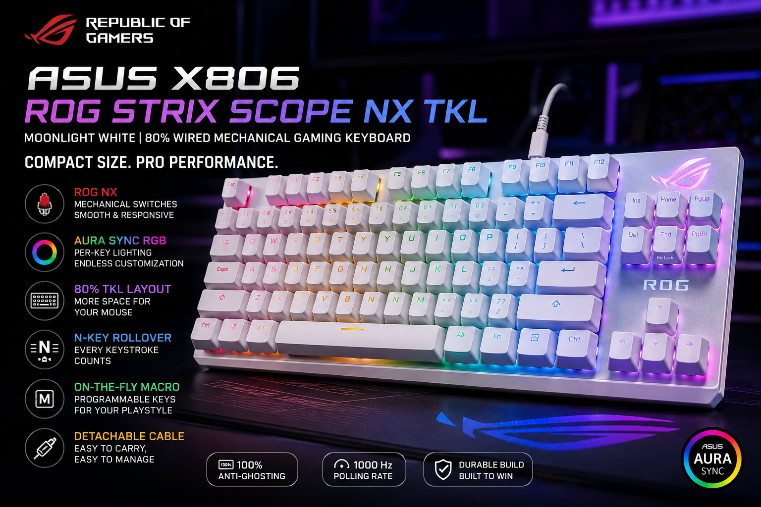 ASUS X806 ROG Strix Scope NX TKL