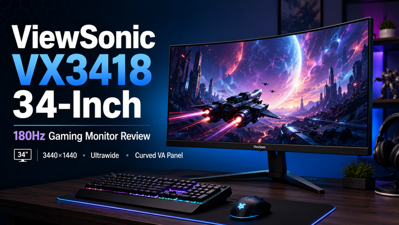 ViewSonic VX3418 34-Inch 180Hz Gaming Monitor