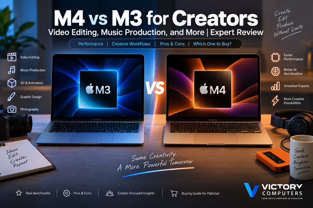 M4 vs M3 for creators – video editing and music production comparison