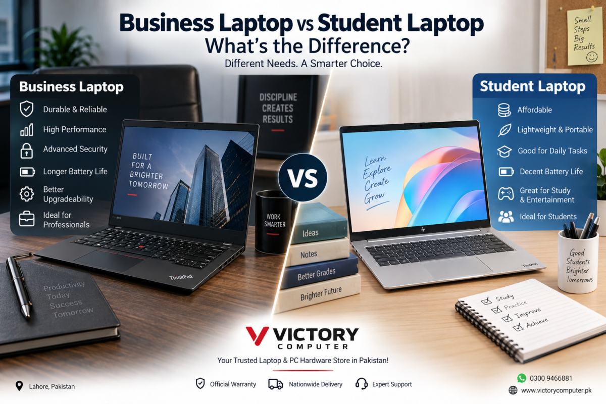 Business Laptop vs Student Laptop comparison in Pakistan