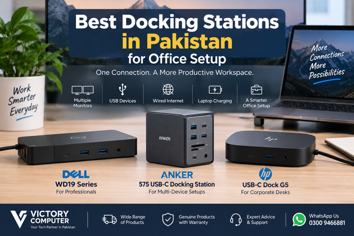 Best Docking Stations in Pakistan for Office Setup – Dell, Anker and HP