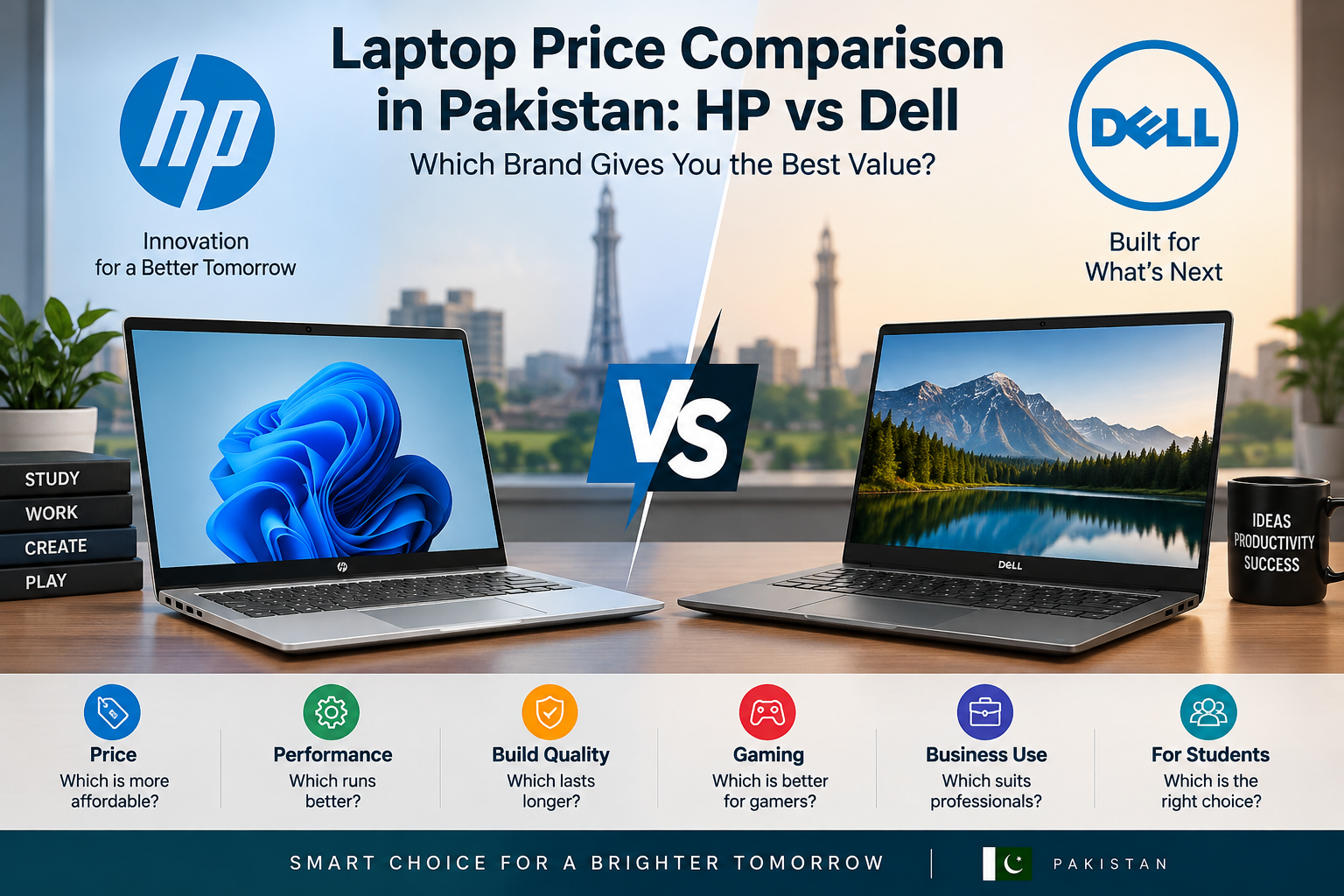 Laptop Price Comparison in Pakistan HP vs Dell