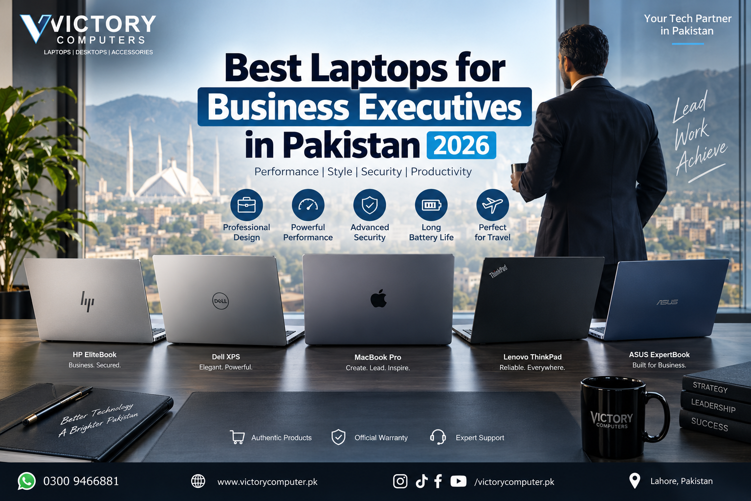 Best Laptops for Business Executives in Pakistan 2026