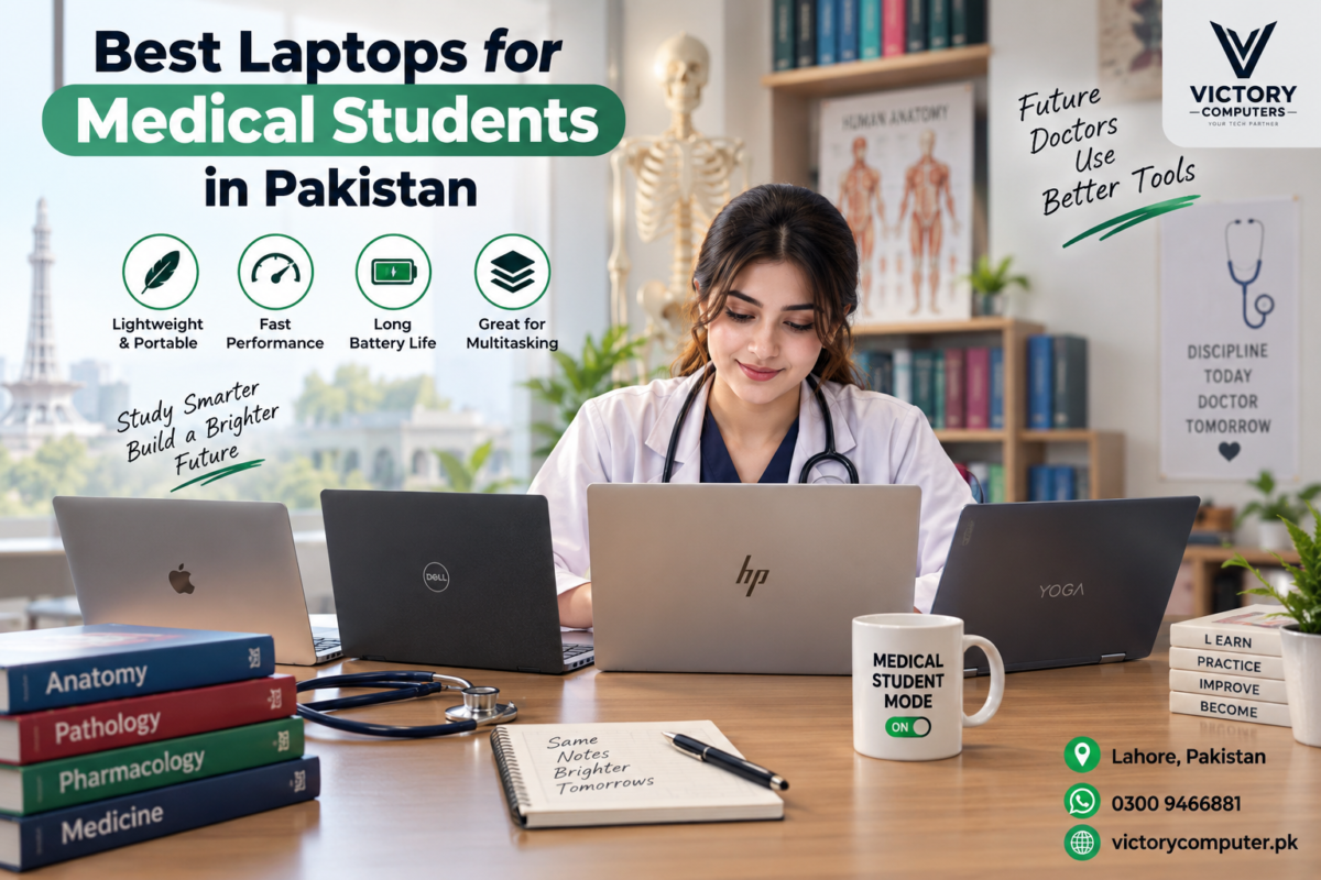Best laptops for medical students in Pakistan with MacBook, Dell, HP and Lenovo laptops
