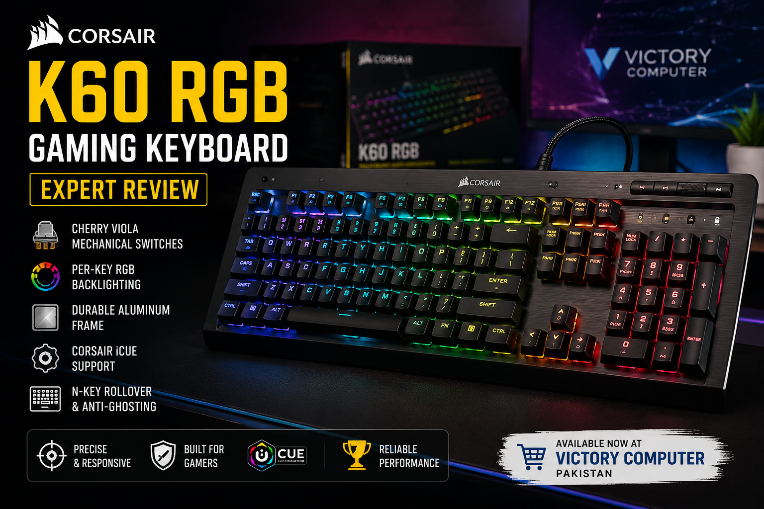 Corsair K60 RGB Gaming Keyboard