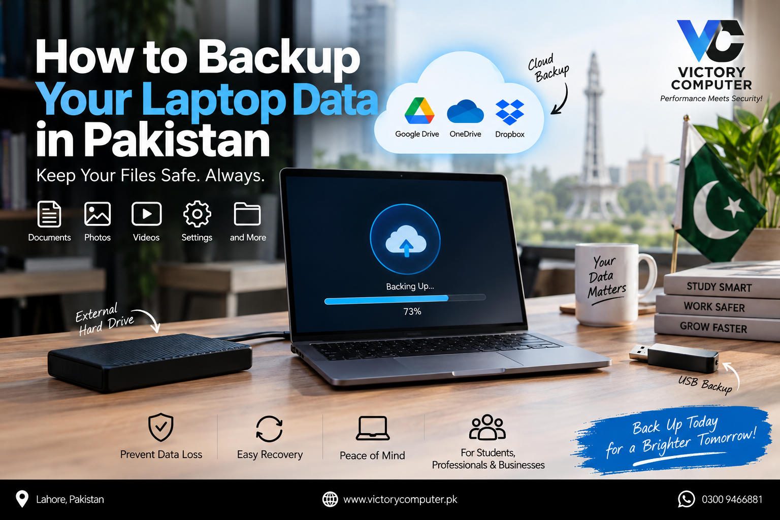 How to Backup Your Laptop Data in Pakistan