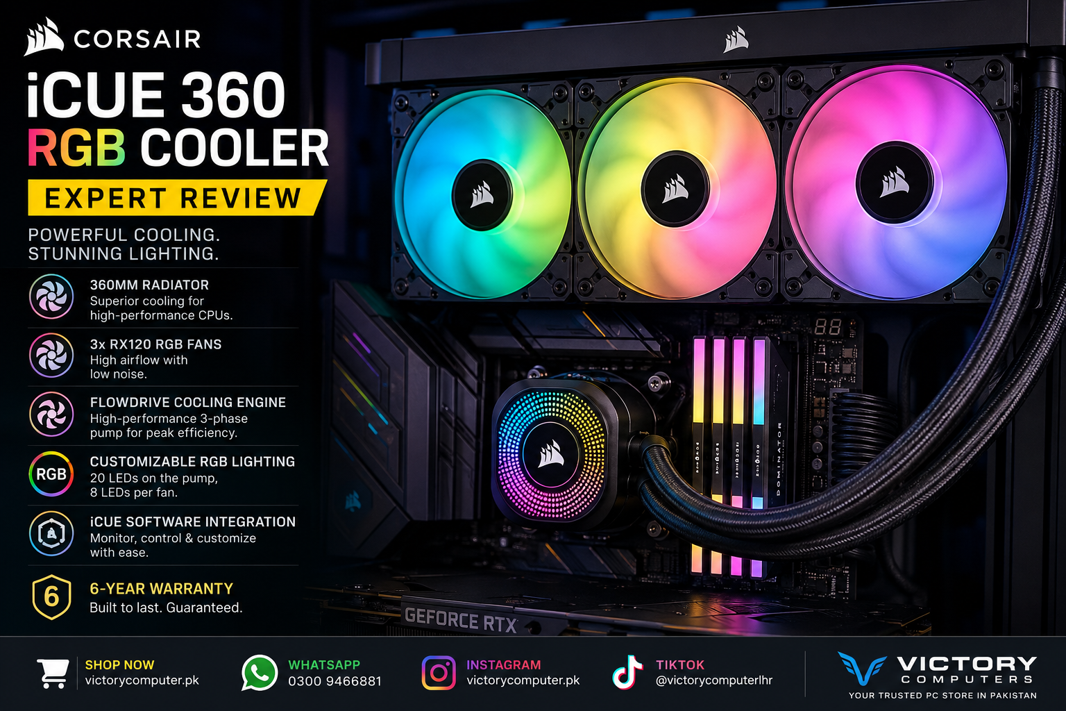 Corsair iCUE 360 RGB Cooler Expert Review