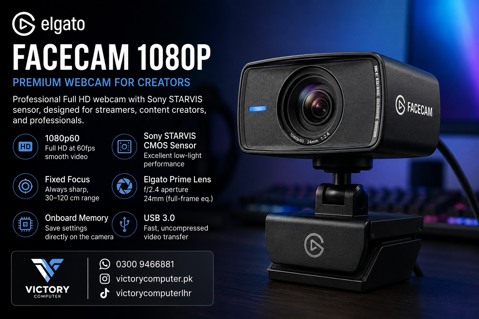 Corsair Elgato Facecam 1080P