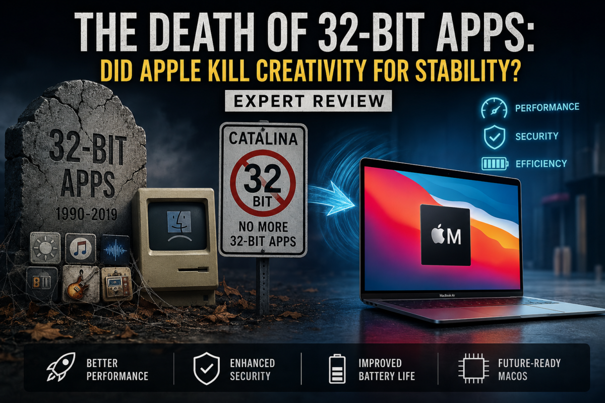 The Death of 32-Bit Apps on Mac after macOS Catalina ended 32-bit app support