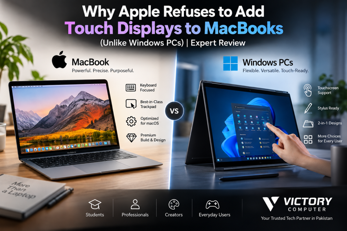 Why Apple Refuses to Add Touch Displays to MacBooks
