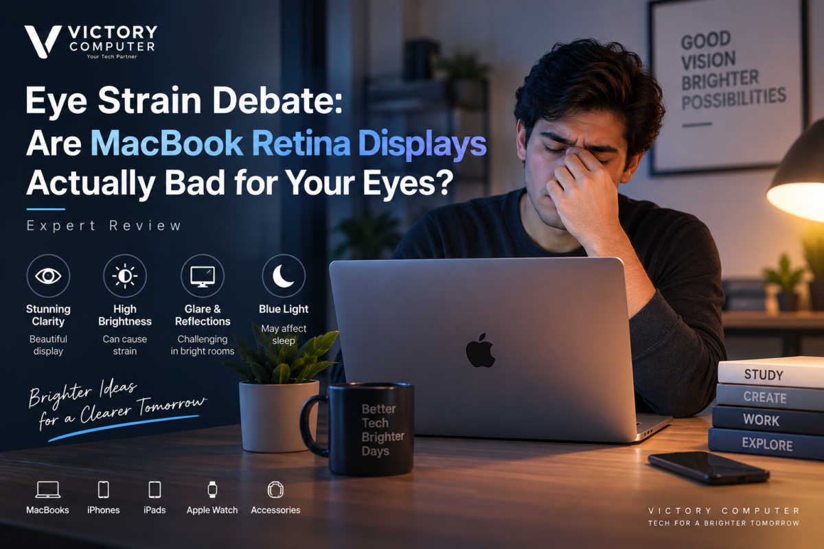 MacBook Retina display eye strain and eye comfort expert review