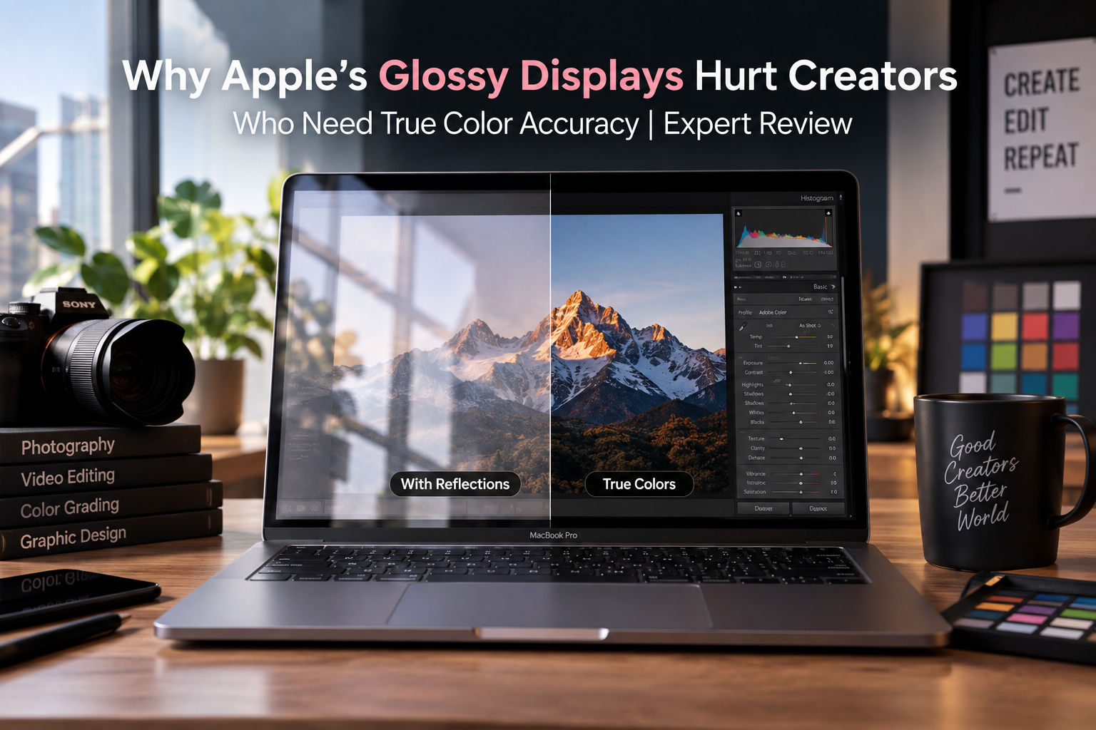 Apple glossy displays and true color accuracy comparison for creators