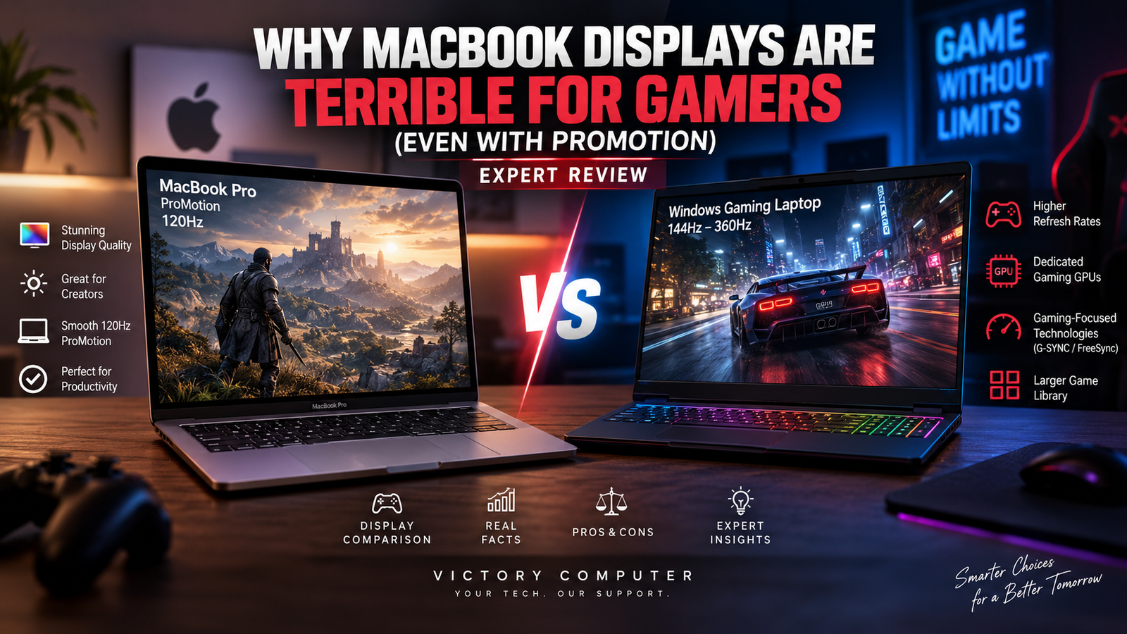 Why MacBook Displays Are Terrible for Gamers Even with ProMotion