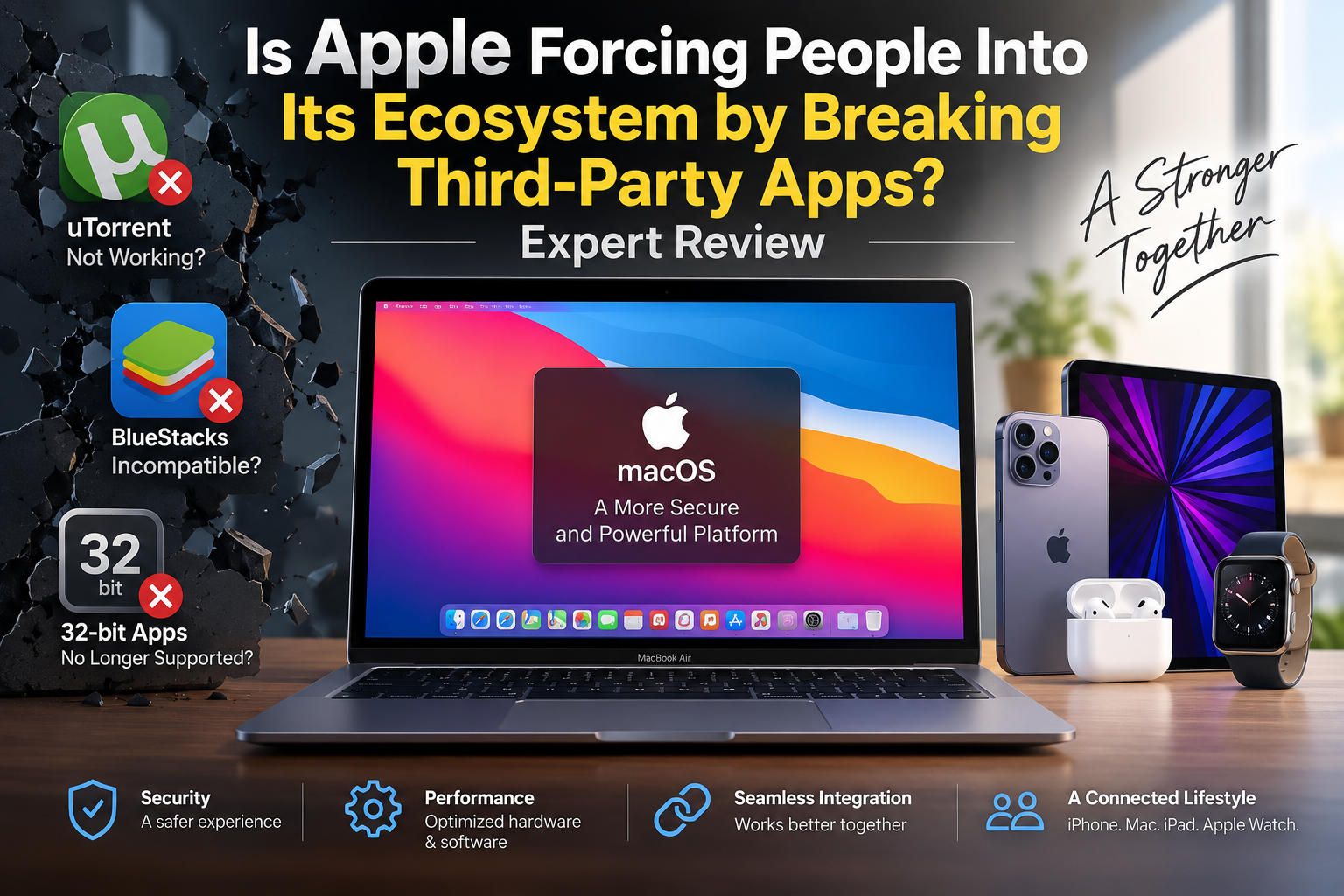 Is Apple forcing users into its ecosystem by breaking third-party apps on macOS