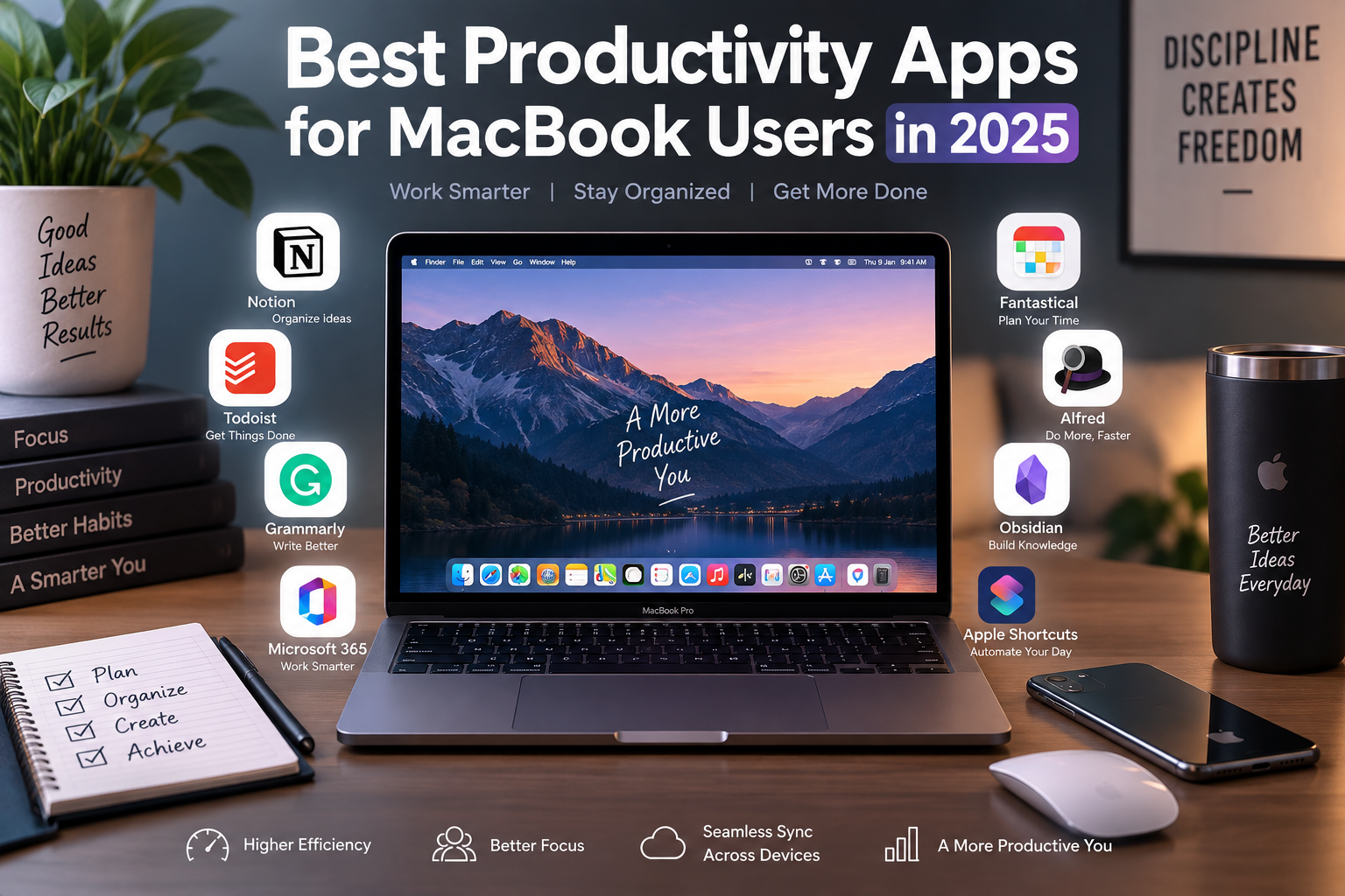Best productivity apps for MacBook users in 2025 for work, study, organization, and workflow automatio