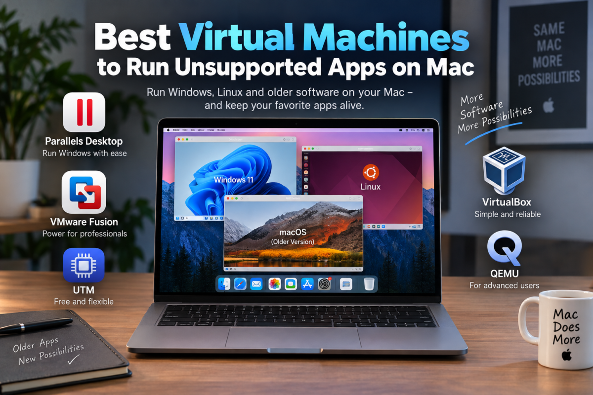 Best Virtual Machines for Mac running unsupported apps with Windows and Linux