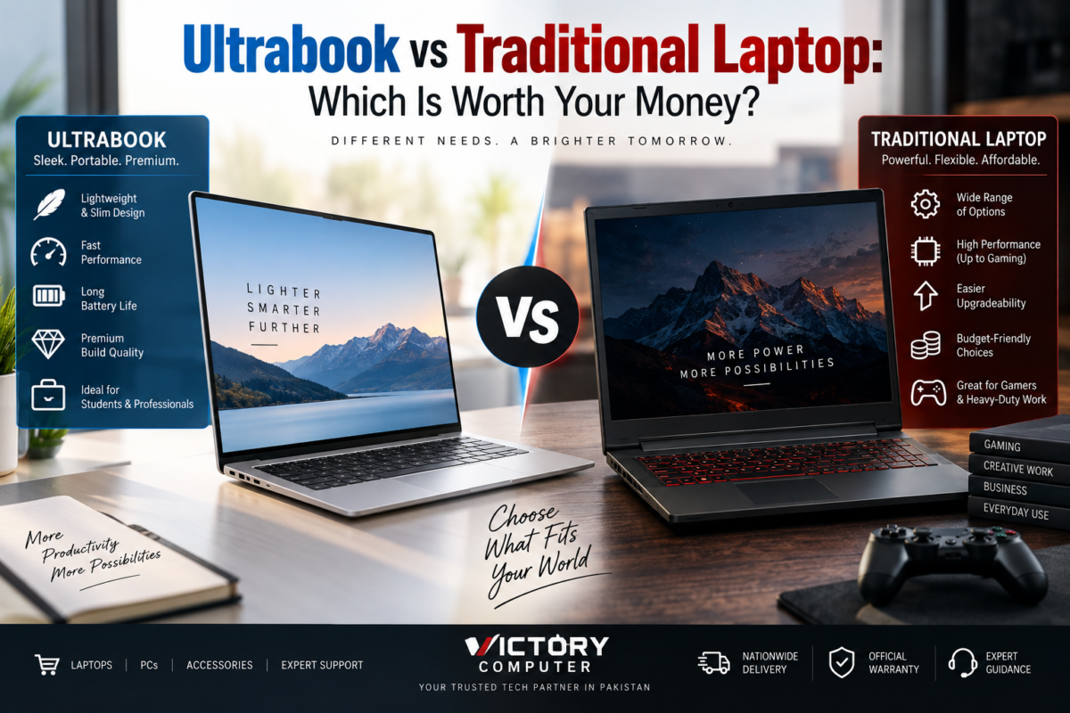 Ultrabook vs Traditional Laptop comparison