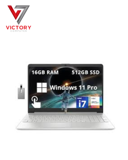 HP 15-FD531nia Intel ¹²th Generation | Core i7-1255U Processor | 8GB DDR4 Ram | 512GB SSD | Intel Iris Xe Graphics | 15.6" FHD  | Backlit English Keyboard | Silver Color | |