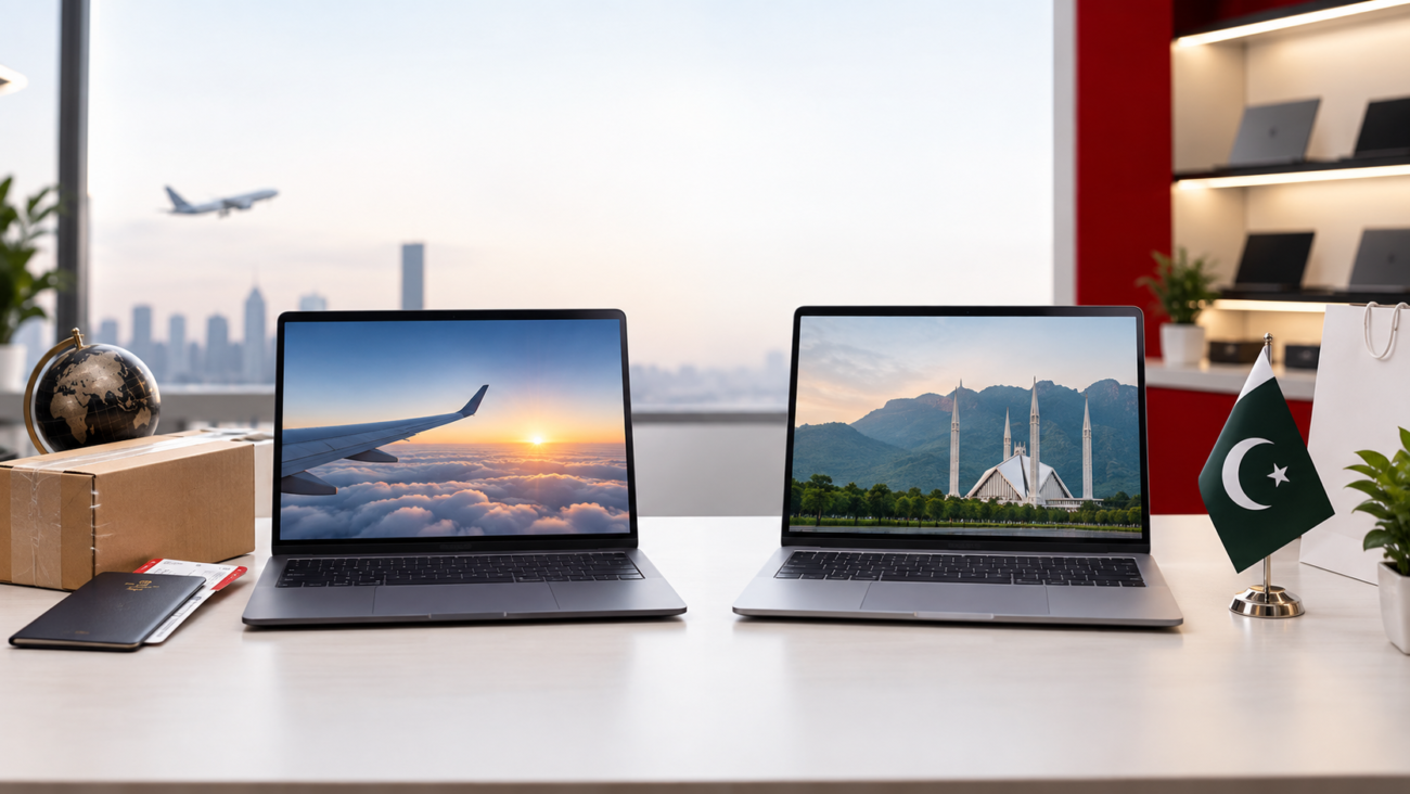 Imported vs locally purchased laptops in Pakistan