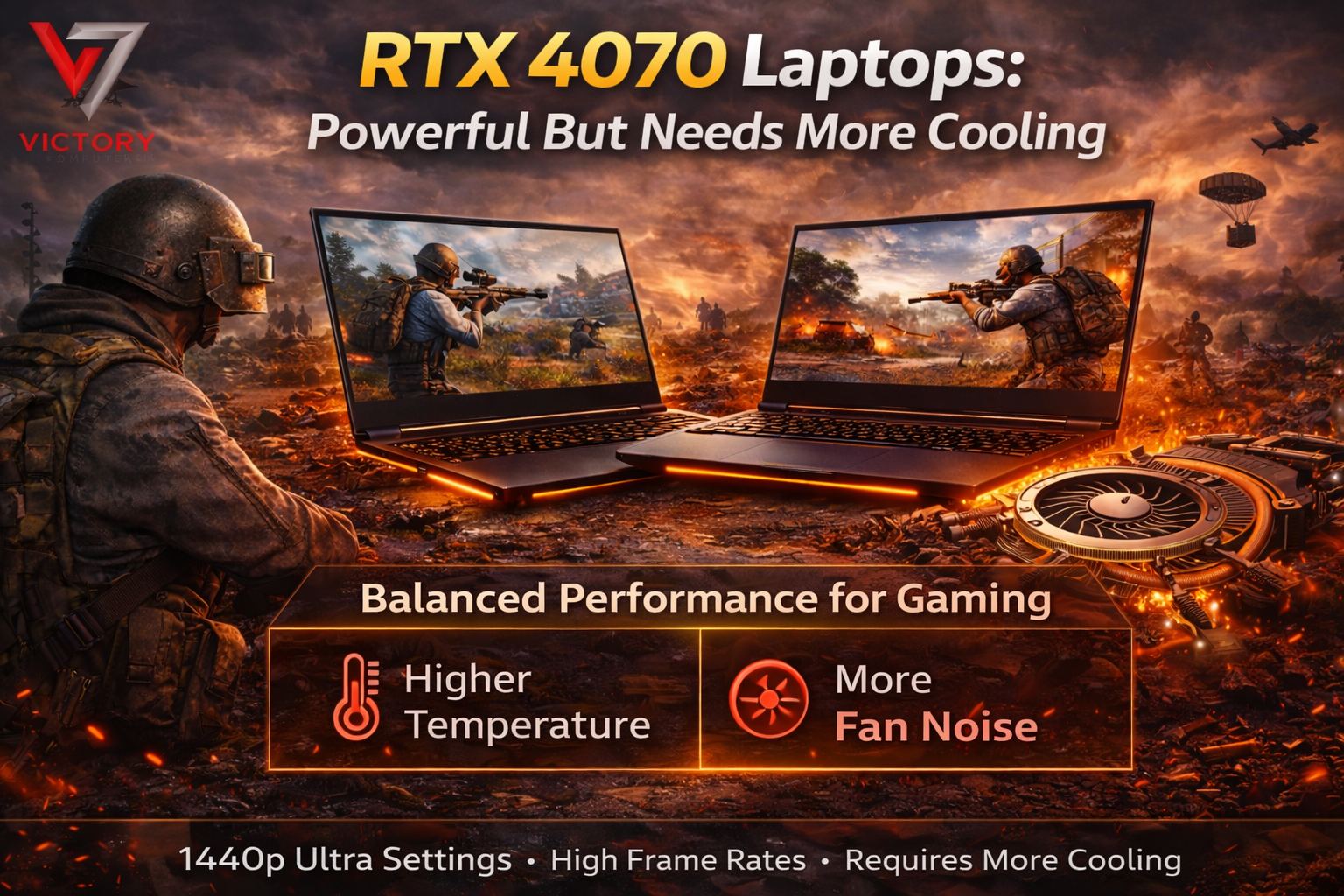 rtx 4070 laptops cooling