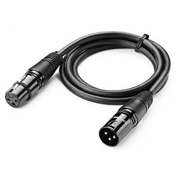 UGREEN 20710 Cannon Male to Female Microphone Extension Cable 2m (Black)