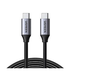 UGREEN 50751 USB-C 3.1 Male To Male GEN1 5A Data Cable 1.5M Gray