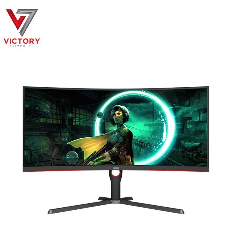 AOC-CU34G3S-34-Inch-WQHD-1440p-1.jpg AOC CU34G3S 34-Inch WQHD 1440p 165Hz VA Panel Frameless Curved Gaming LED Monitor (Black) - Image 1