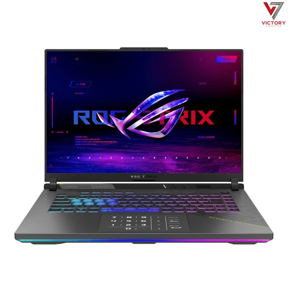 ASUS-ROG-Strix-G16-AMD-Ryzen-9-9955HX.jpg ASUS ROG Strix G16 G614FR-RV031 Gaming Laptop AMD Ryzen 9 9955HX 16GB RAM 1TB SSD Nvidia Geforce RTX 5070 Ti 12GB Graphics 16" inch IPS 165Hz Display ENG Keyboard ROG Impact Gaming Mouse ROG backpack Dos Volt Green 90NR0NK8-M00190 - Image 1