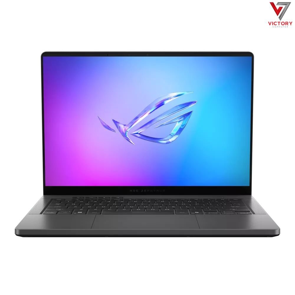 ASUS-ROG-Zephyrus-G14-Gaming-Laptop-AMD-Ryzen-9-270.jpg ASUS ROG Zephyrus G14 Gaming Laptop, AMD Ryzen 9 270, 16GB RAM, 1TB SSD, NVIDIA GeForce RTX 5060 8GB Graphics, 14" inch OLED 3K 120Hz Display, Windows 11 Home, English Keyboard, Platinum White - Image 1