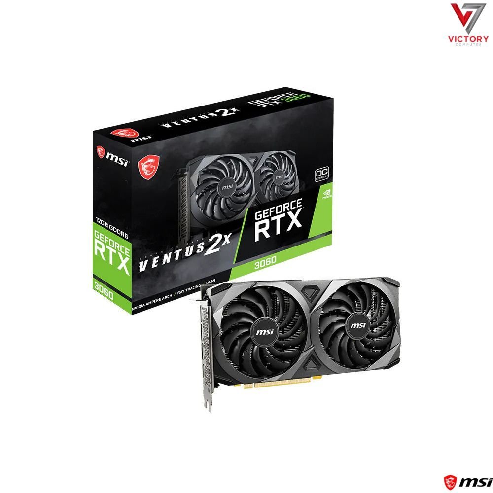 MSI-GeForce-RTX-3060-VENTUS-2X-12GB-OC-Graphics-Card.jpg MSI GeForce RTX 3060 VENTUS 2X 12GB OC Graphics Card - Image 1