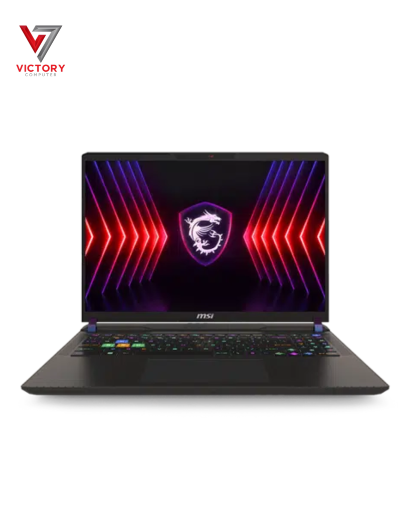 MSIVector.victory.pk_.png MSI Raider GE68 HX 14VIG-285US – i9-14900HX, 64GB RAM, 2TB SSD, RTX 4090 16GB, 16″ 4K 120Hz, Win 11 - Image 1