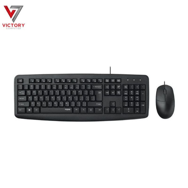 Rapoo-NX1600-Keyboard-Mouse-Combo.jpg Rapoo NX1600 Wired Optical Keyboard & Mouse Combo - Image 1