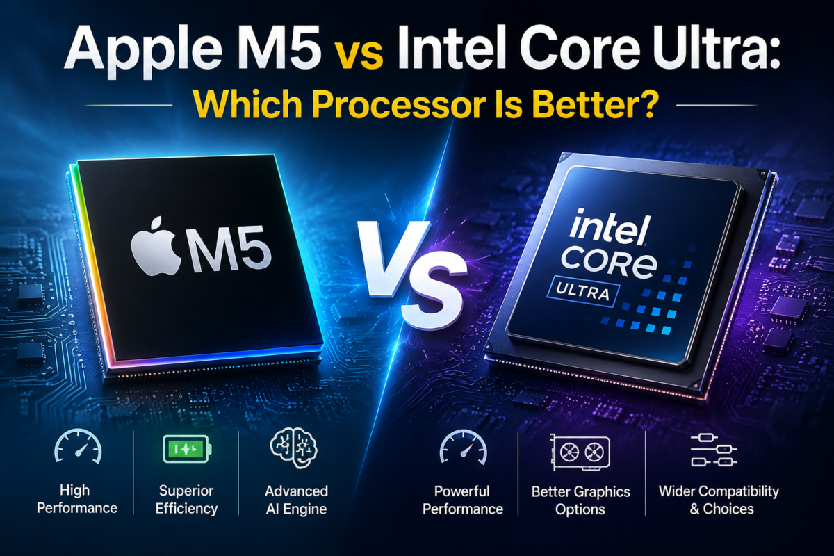 Apple M5 vs Intel Core Ultra Processor Comparison