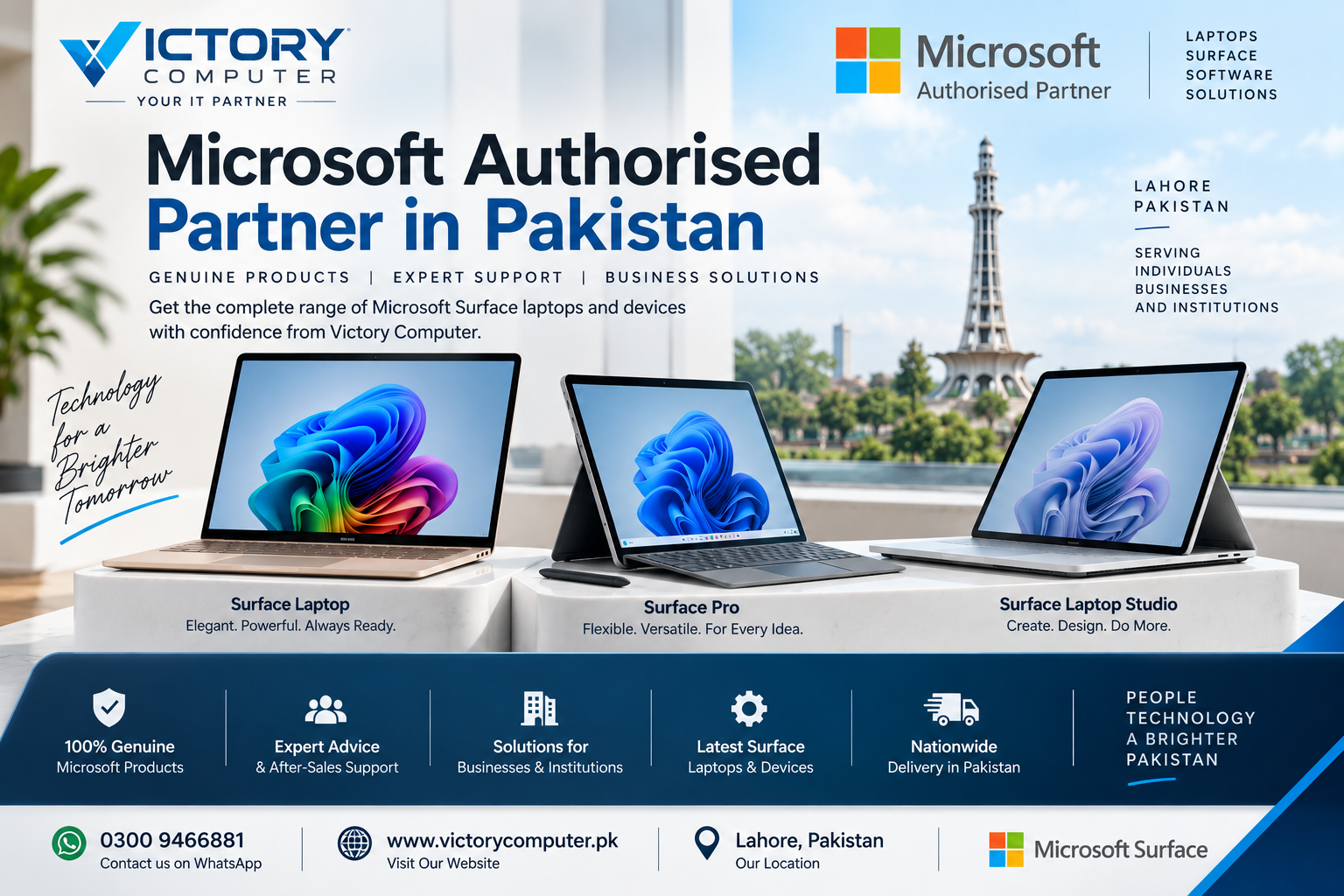 Microsoft Authorised Partner in Pakistan – Victory Computer Surface Laptops
