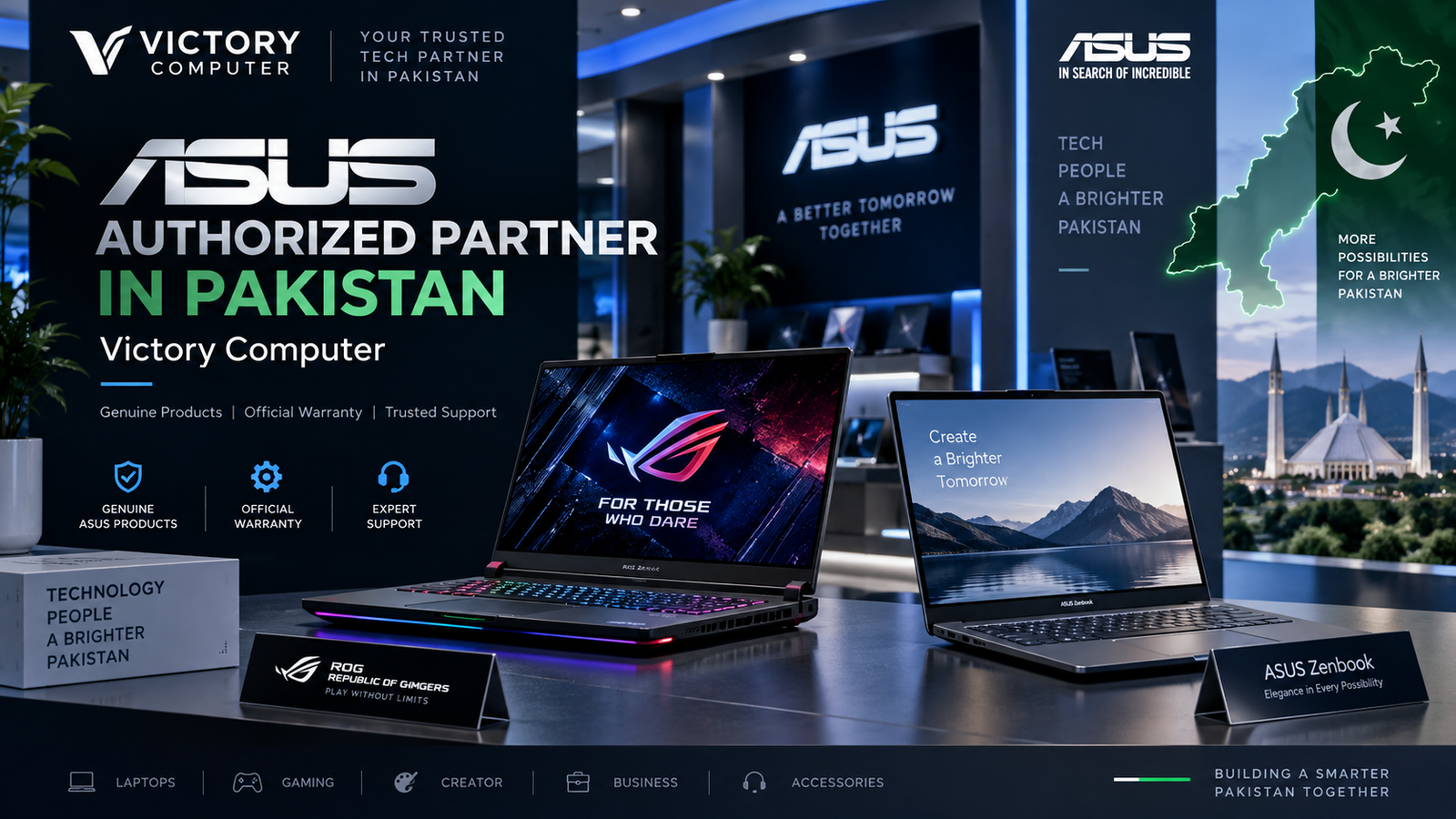 ASUS Authorized Partner in Pakistan – Victory Computer