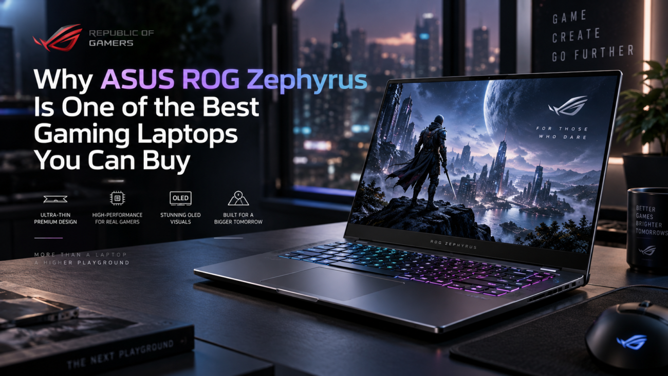 ASUS ROG Zephyrus gaming laptop with OLED display and premium design
